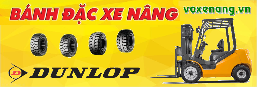 Banner vỏ xe nâng Dunlop